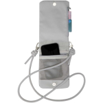 Water-resistant RFID accessory organiser bag light grey colour third view