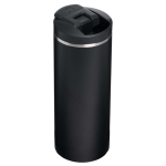 Leakproof double-wall thermal tumbler with fliptop lid 350ml Stanley black colour second rear view