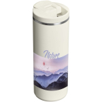 Leakproof double-wall thermal tumbler with fliptop lid 350ml Stanley beige colour