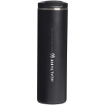 Double-wall thermal tumbler with leakproof lid 470ml Stanley black colour printed logo view 2