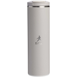 Double-wall thermal tumbler with leakproof lid 470ml Stanley grey colour printed logo view 2