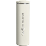 Double-wall thermal tumbler with leakproof lid 470ml Stanley beige colour printed logo view 2