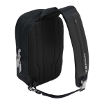 Urban crossbody bag with pockets and padded strap 9L black colour second rear view
