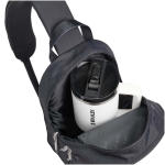 Urban crossbody bag with pockets and padded strap 9L black colour second view