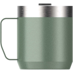 Thermal mug with splash-proof lid in stainless steel 350ml Stanley dark green colour second rear view