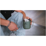Thermal mug with splash-proof lid in stainless steel 350ml Stanley dark green colour lifestyle image 2