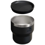 Stanley 295 ml double-wall stainless steel stackable thermal mug black colour