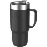 Thermal mug with spill-resistant lid and double wall 473ml Stanley black colour
