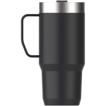 Thermal mug with spill-resistant lid and double wall 473ml Stanley black colour second rear view