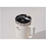 Thermal mug with spill-resistant lid and double wall 473ml Stanley beige colour