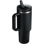 Stanley 1.18 L leakproof flip straw thermal tumbler black colour second rear view