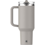 Stanley 1.18 L leakproof flip straw thermal tumbler grey colour third rear view