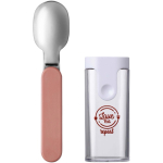 BPA-free Mepal folding spoon with protective case pink colour pad printing view