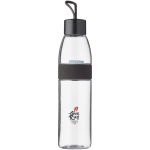 Leakproof water bottle with integrated loop 700ml Mepal black colour pad printing view