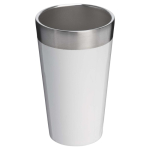 Stackable double-wall vacuum-insulated tumbler 470ml Stanley white colour second rear view
