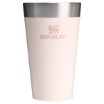 Stackable double-wall vacuum-insulated tumbler 470ml Stanley light pink colour
