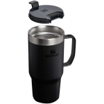 Stainless steel thermal mug with splash-resistant lid 710ml Stanley black colour second view