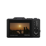 Prixton 64 MP digital camera with 3'' flip-up IPS screen black colour second rear view