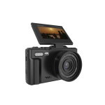 Prixton 64 MP digital camera with 3'' flip-up IPS screen black colour second view