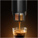 Prixton rechargeable portable coffee machine, 15 bar, 80 ml black colour