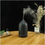 Prixton humidifier with 7-colour LED light and timer black colour lifestyle image 2