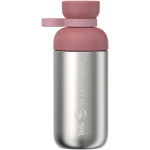 Water bottle with dual opening and screw cap 500ml Mepal pink colour printed logo view 2