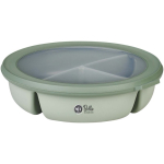 Airtight lunch box with 3 separate compartments 1L Mepal apple green colour pad printing view