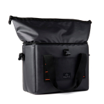 Portable cooler with roll-top closure and insulation Nordic Drift 22L black colour fourth view