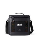 Cooler bag with adjustable strap and pockets Nordic Drift Storm10L black colour printing view