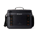 Large cooler bag with leakproof lining Nordic Drift Storm 20L black colour view with logo