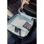 Thermal lunch bag with outer pocket and handle Nordic Drift Storm black colour ambient view 3 