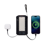 Foldable solar power bank with fast charging Nordic Drift Titan 10000mAh black colour third view