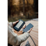 Foldable solar power bank with fast charging Nordic Drift Titan 10000mAh black colour ambient view 2