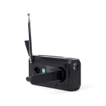Emergency radio with power bank Nordic Drift Titan 4000mAh black colour fourth view