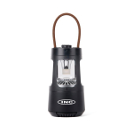 Camping lantern with speaker and USB-C charging Nordic Drift Everest 10W black colour view with logo