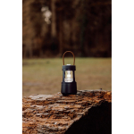 Camping lantern with speaker and USB-C charging Nordic Drift Everest 10W black colour ambient view