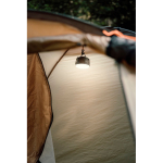 Compact camping torch with crank and 200 lm Nordic Drift Everest black colour ambient view