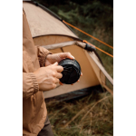 Compact camping torch with crank and 200 lm Nordic Drift Everest black colour ambient view 2