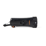 Emergency torch with crank 2000mAh Nordic Drift Everest black colour view with logo