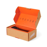 Emergency torch with crank 2000mAh Nordic Drift Everest black colour view with box