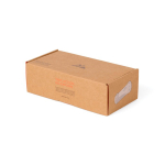 Emergency torch with crank 2000mAh Nordic Drift Everest black colour second view with box
