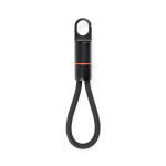 USB-C fast charging cable with carabiner Nordic Drift Everest 60W black colour second view