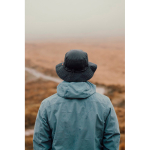 Lightweight 5-panel hat with chin cord 115 g/m² Nordic Drift black colour ambient view 2