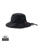 Lightweight 5-panel hat with chin cord 115 g/m² Nordic Drift black colour