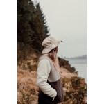 Lightweight 5-panel hat with chin cord 115 g/m² Nordic Drift beige colour