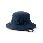 Lightweight 5-panel hat with chin cord 115 g/m² Nordic Drift navy-blue colour third view