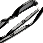 Smart audio glasses with AI translation, polarised UV400 black colour sixth view