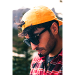 Smart audio glasses with AI translation, polarised UV400 black colour ambient view
