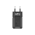 Compact eco USB charger with EU plug 100W black colour sixth view