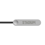 USB-C to USB-C charging cable with adjustable phone stand 65W black colour view with logo